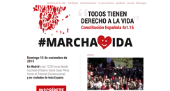 Desktop Screenshot of marchavida.derechoavivir.org