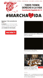 Mobile Screenshot of marchavida.derechoavivir.org