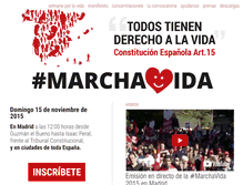 Tablet Screenshot of marchavida.derechoavivir.org
